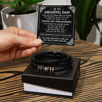 Load image into Gallery viewer, Dad Love You Forever Bracelet - Best Things
