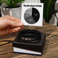 Load image into Gallery viewer, Dad Love You Forever Bracelet - Pie Chart
