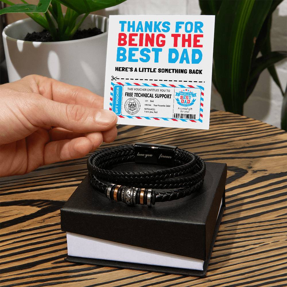 Dad Love You Forever Bracelet - Gift Voucher