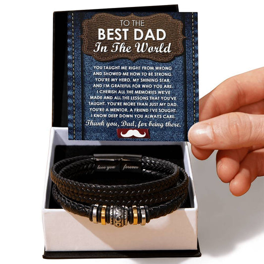 Dad Love You Forever Bracelet - To Be Strong