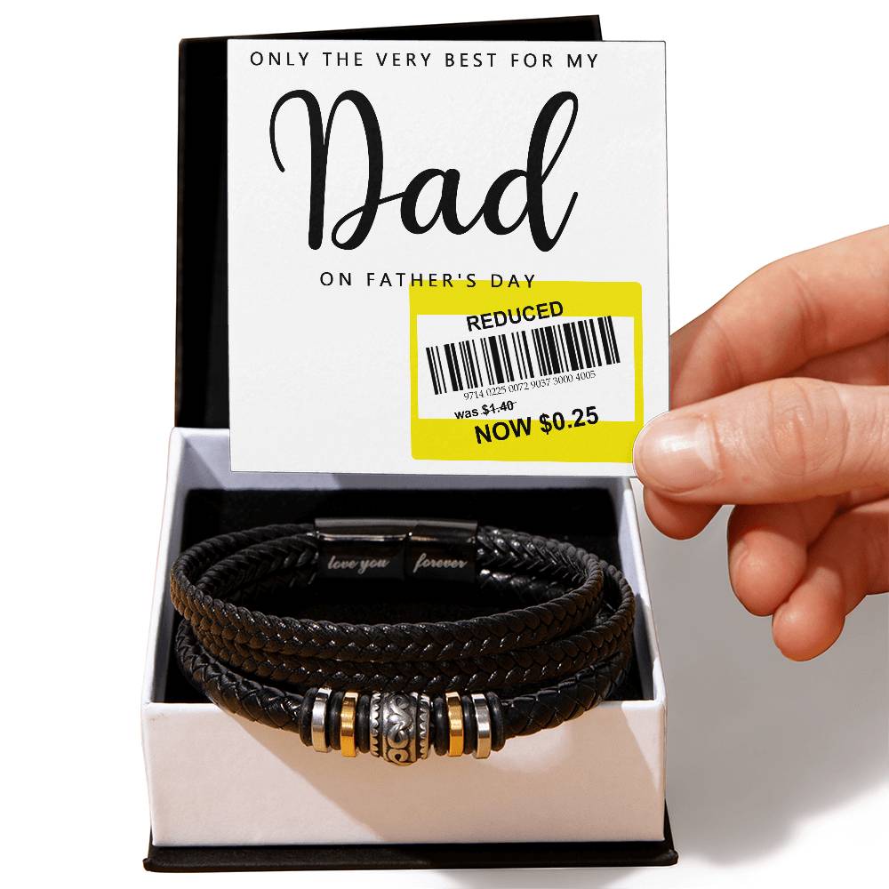 Dad Love You Forever Bracelet - Only The Very Best