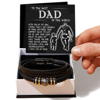 Load image into Gallery viewer, Dad Love You Forever Bracelet - By My Side
