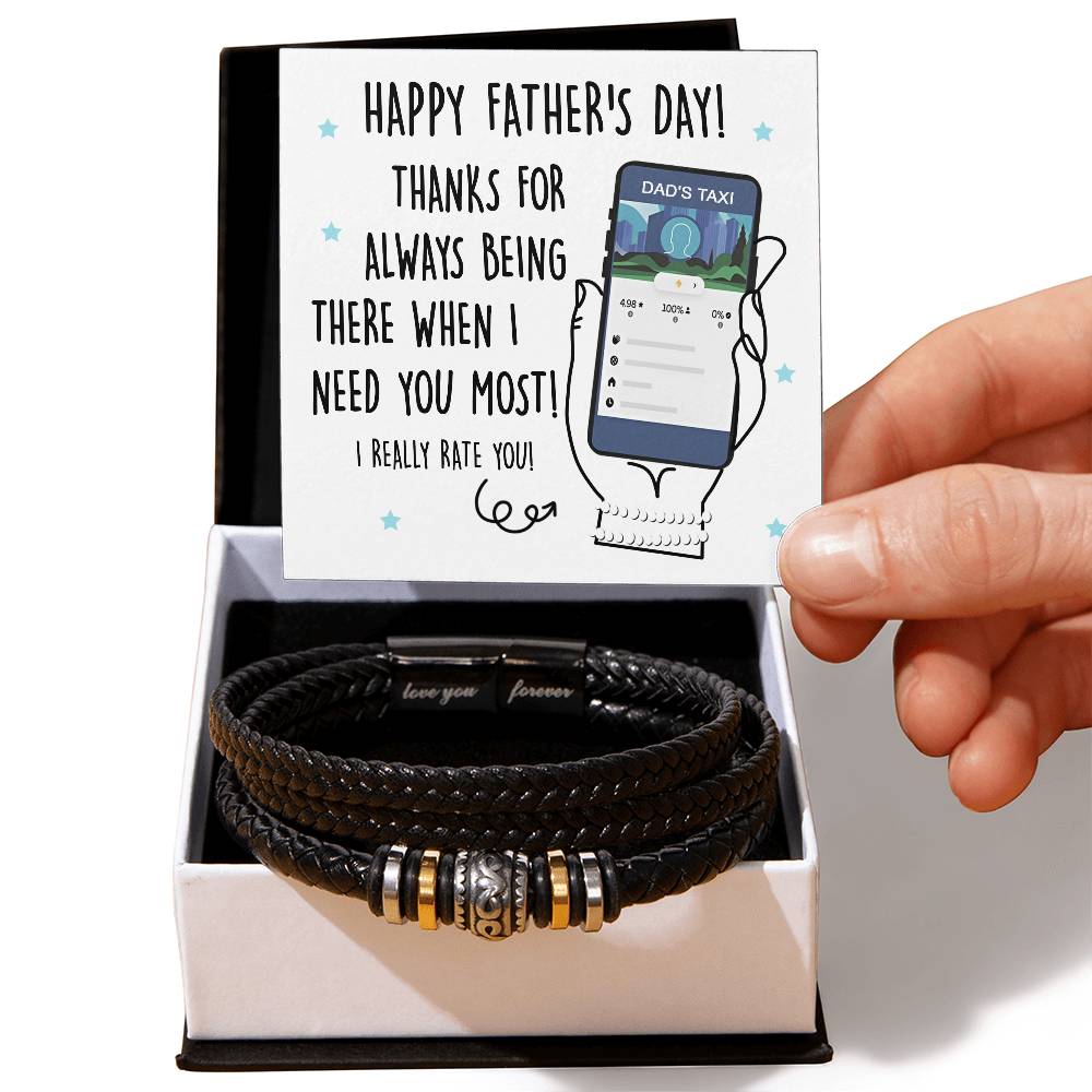 Dad Love You Forever Bracelet - Taxi