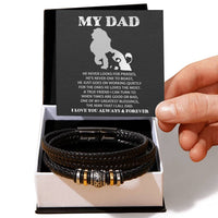 Load image into Gallery viewer, Dad Love You Forever Bracelet - The Man
