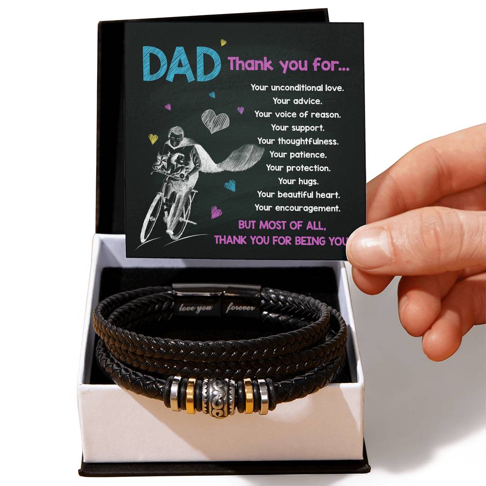 Dad Love Forever Bracelet - Thank You For