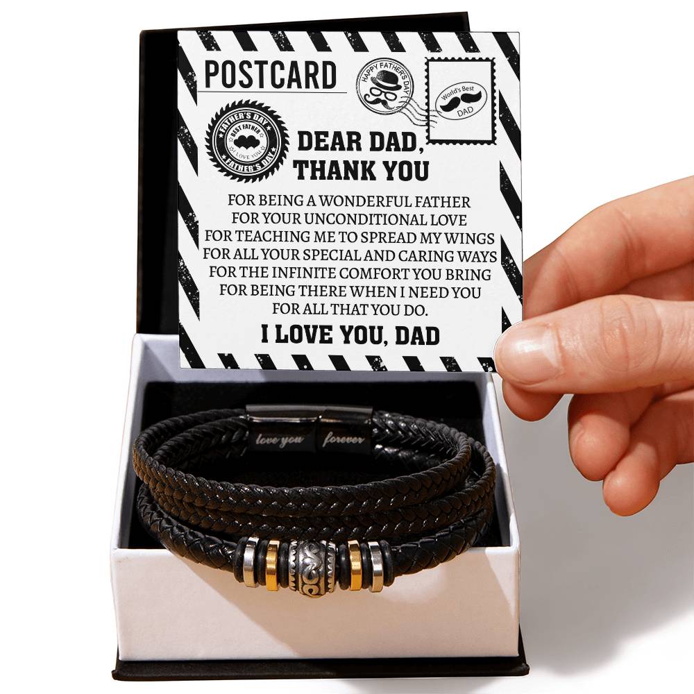 Dad Love Forever Bracelet - Thank You