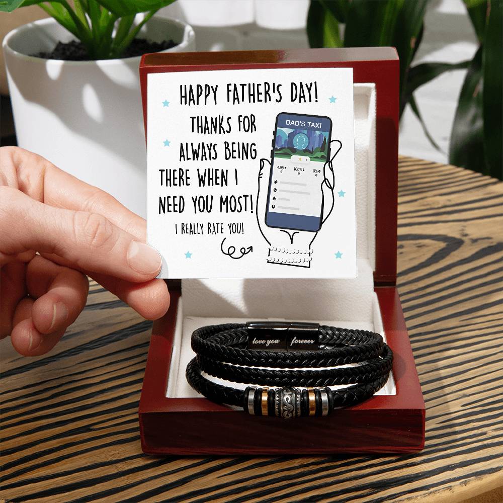 Dad Love You Forever Bracelet - Taxi