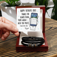 Load image into Gallery viewer, Dad Love You Forever Bracelet - Taxi
