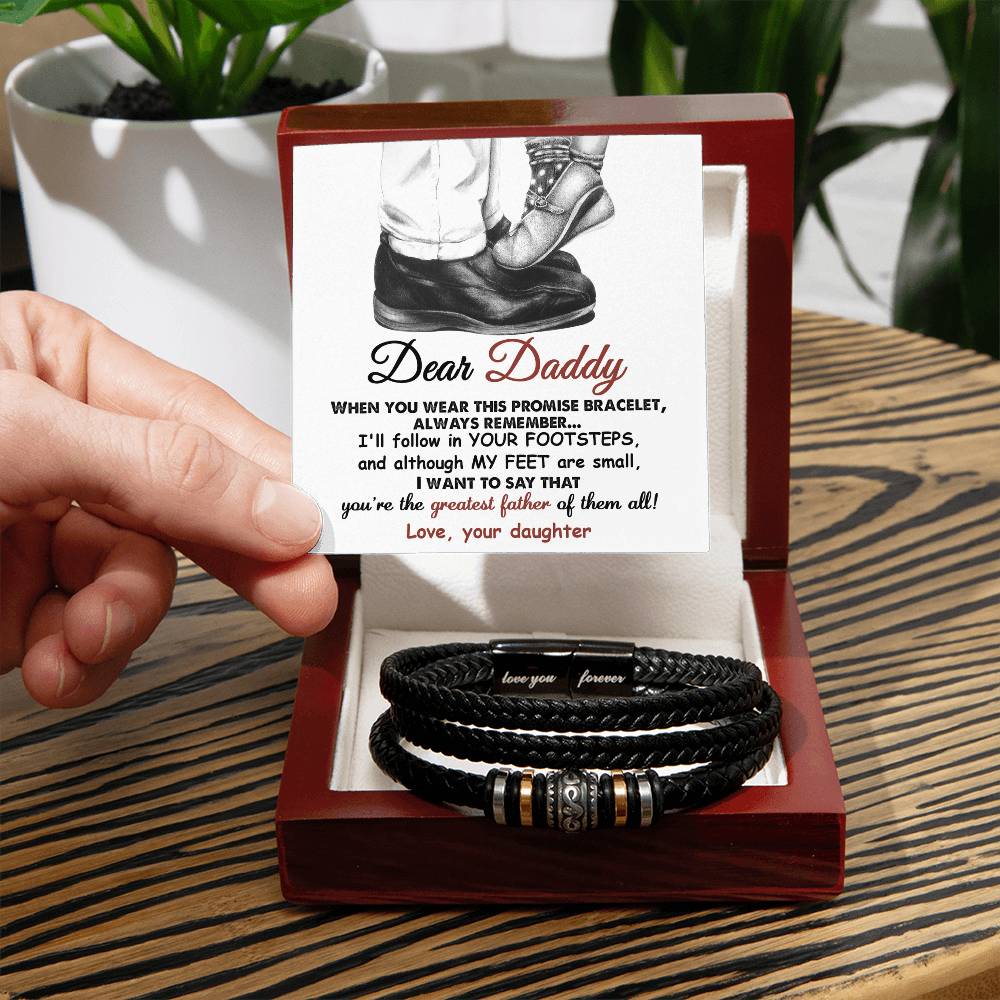 Dad Love You Forever Bracelet - Promise