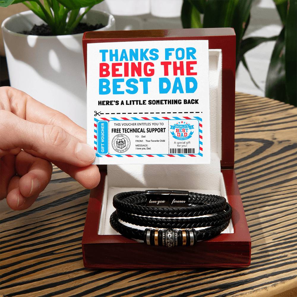 Dad Love You Forever Bracelet - Gift Voucher