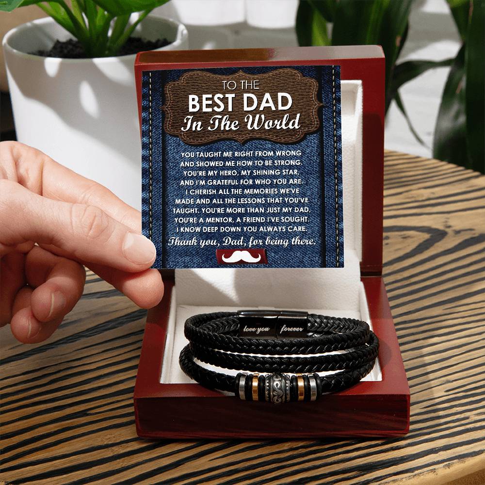 Dad Love You Forever Bracelet - To Be Strong