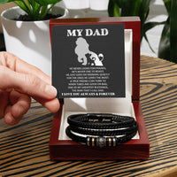 Load image into Gallery viewer, Dad Love You Forever Bracelet - The Man
