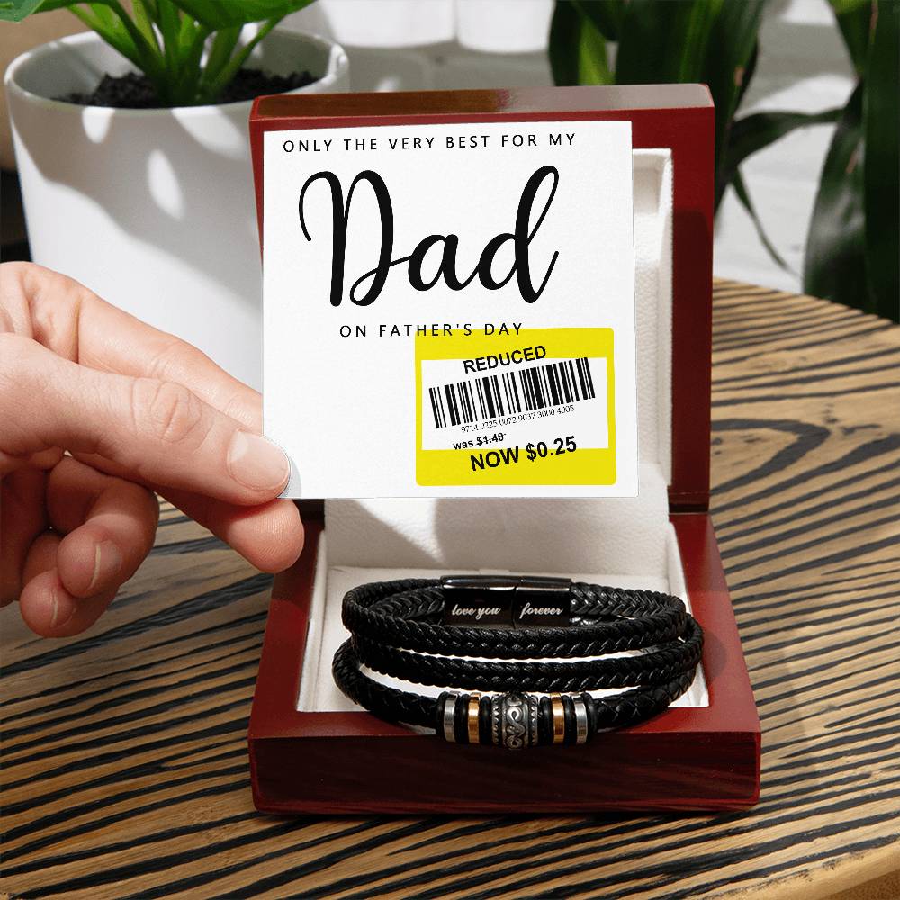 Dad Love You Forever Bracelet - Only The Very Best