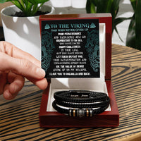 Load image into Gallery viewer, Dad Love You Forever Bracelet - Never Giving Up
