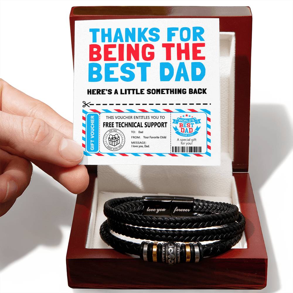 Dad Love You Forever Bracelet - Gift Voucher