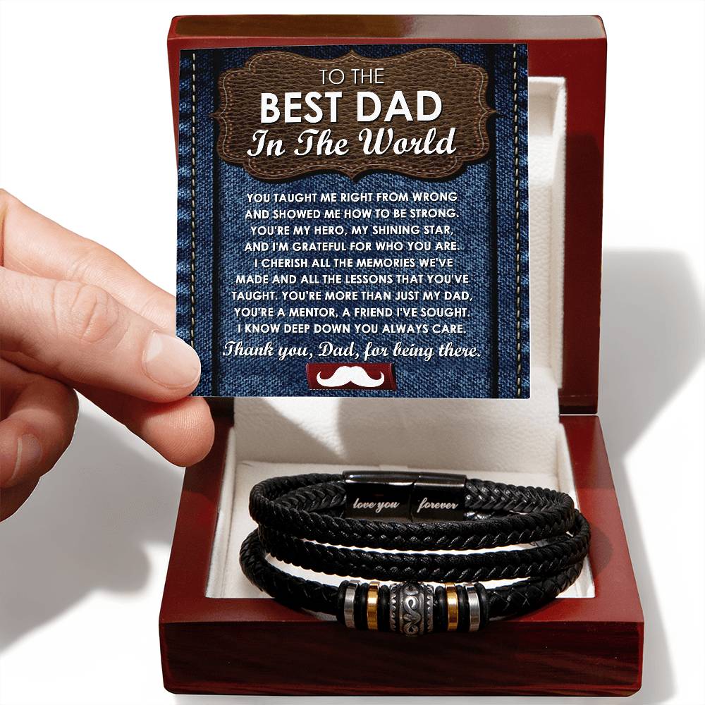 Dad Love You Forever Bracelet - To Be Strong