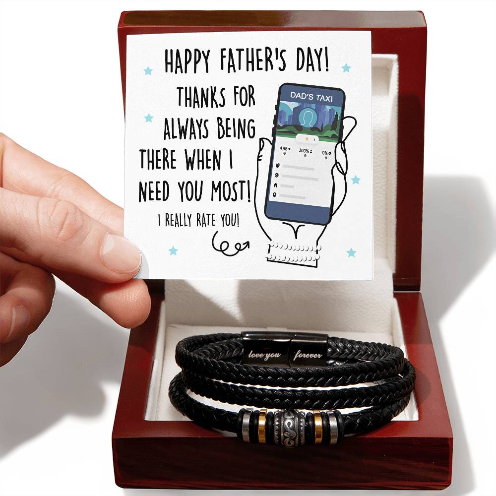 Dad Love You Forever Bracelet - Taxi