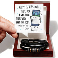 Load image into Gallery viewer, Dad Love You Forever Bracelet - Taxi
