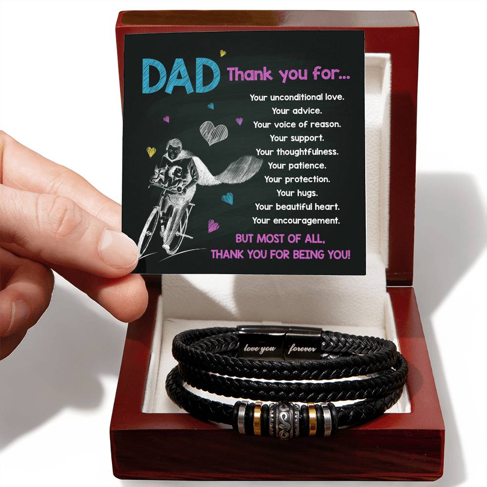 Dad Love Forever Bracelet - Thank You For