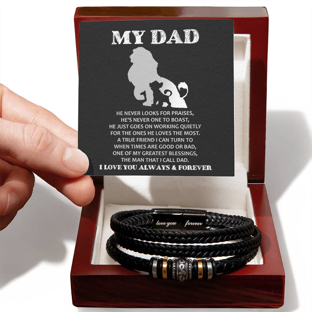 Dad Love You Forever Bracelet - The Man