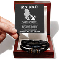 Load image into Gallery viewer, Dad Love You Forever Bracelet - The Man
