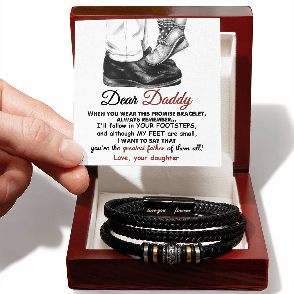 Dad Love You Forever Bracelet - Promise