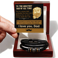 Load image into Gallery viewer, Dad Love You Forever Bracelet - The Best
