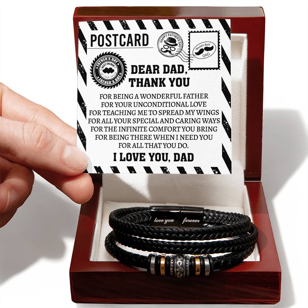 Dad Love Forever Bracelet - Thank You