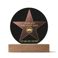 Load image into Gallery viewer, Greatest Dad - Acrylic Circle Plaque
