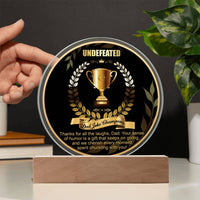 Load image into Gallery viewer, Dad Joke Champion - Acrylic Circle Plaque
