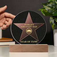 Load image into Gallery viewer, Greatest Dad - Acrylic Circle Plaque
