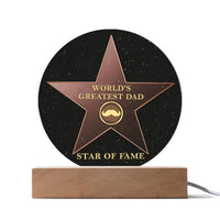 Load image into Gallery viewer, Greatest Dad - Acrylic Circle Plaque

