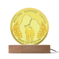 Load image into Gallery viewer, Soulmate Acrylic Circle Plaque - Grow Old
