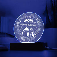 Load image into Gallery viewer, Mom Acrylic Circle Plaque - Keep Me Safe
