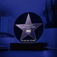 Load image into Gallery viewer, Greatest Dad - Acrylic Circle Plaque
