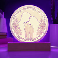 Load image into Gallery viewer, Soulmate Acrylic Circle Plaque - Grow Old
