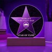 Load image into Gallery viewer, Greatest Dad - Acrylic Circle Plaque
