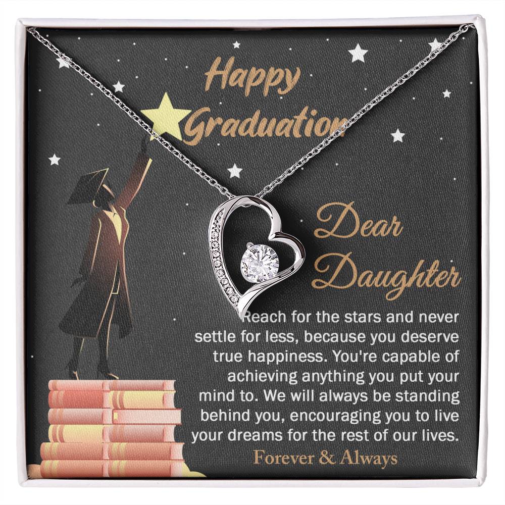 Daughter Love Necklace - Happy Graduation