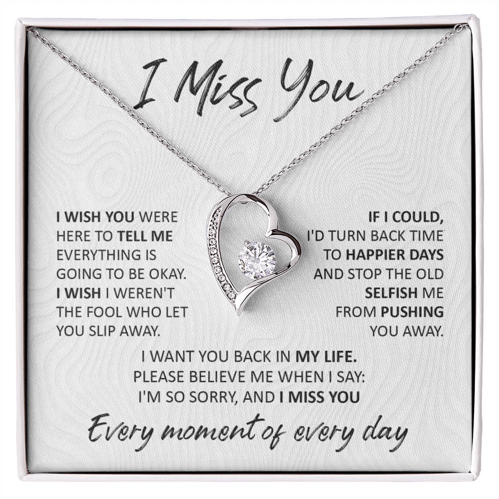 I Miss You Love Necklace - I Wish
