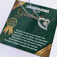 Load image into Gallery viewer, Happy Graduation Love Necklace - In Any Direction
