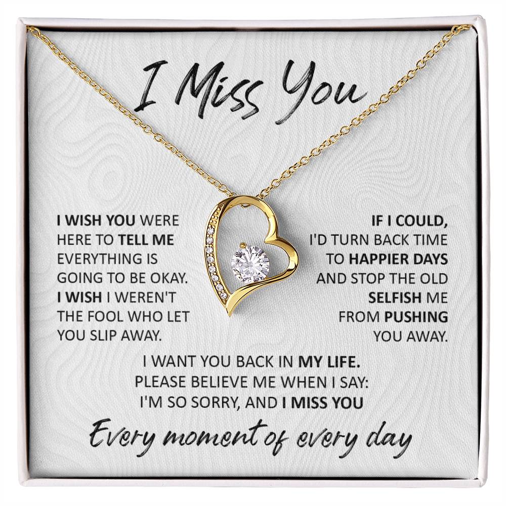I Miss You Love Necklace - I Wish
