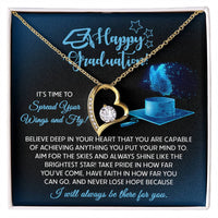 Load image into Gallery viewer, Happy Graduation Love Necklace - Spread Your Wings
