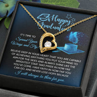 Load image into Gallery viewer, Happy Graduation Love Necklace - Spread Your Wings
