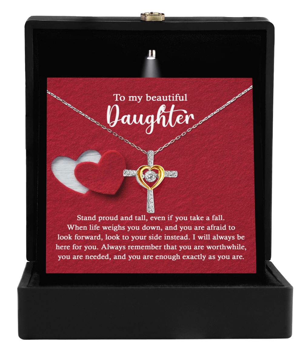 Daughter Cross Necklace - As You Are