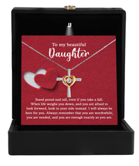Load image into Gallery viewer, Daughter Cross Necklace - As You Are
