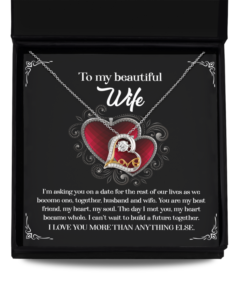 Wife Love Necklace - Heart Became Whole