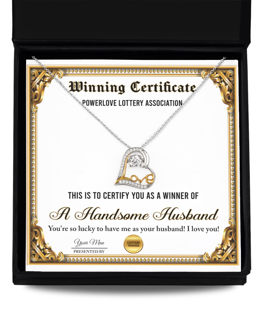 Wife Heart Necklace - Winning Certificate