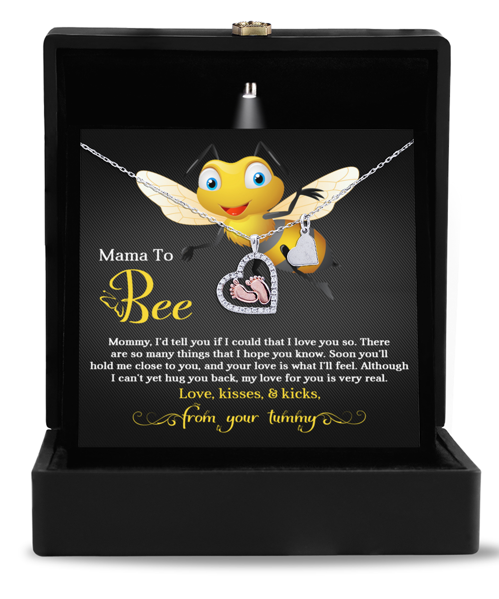 Mama To Be Baby Feet Necklace - Hope You Know