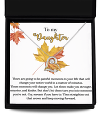 Load image into Gallery viewer, Daughter Heart Necklace - Make You Stronger
