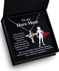 Load image into Gallery viewer, Mom Cross Necklace - Perfect Mother
